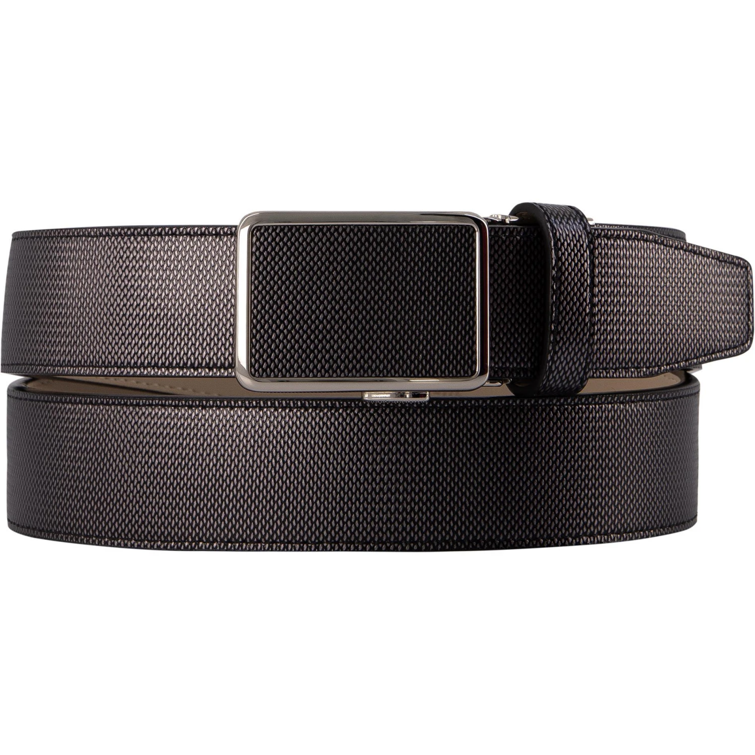 Anthoni Crown Gürtel anthrazit 17M70 Breite ca. 3,5 cm