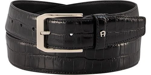 AIGNER Business Gürtel 12637/0007 Schwarz, Breite ca. 3,5 cm, Various – Bild 2