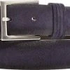 POST & CO Velour-Gürtel PR14/navy Breite ca. 3,5 cm