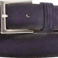 POST & CO Velour-Gürtel PR14/navy Breite ca. 3,5 cm