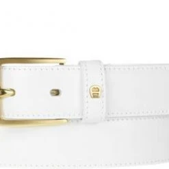 AIGNER Gürtel 1264/0028 Weiß, Breite ca. 3 cm, White