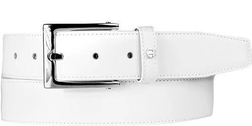 AIGNER Business Gürtel 126446/0028 Weiß, Breite ca. 3,5 cm, White