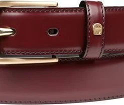 AIGNER Gürtel 1264/0001 Bordeaux, Breite ca. 3 cm