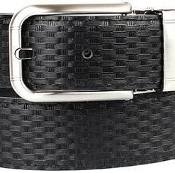 Anthoni Crown Gürtel schwarz 1PW10 Wendegürtel, Breite ca. 3,5 cm