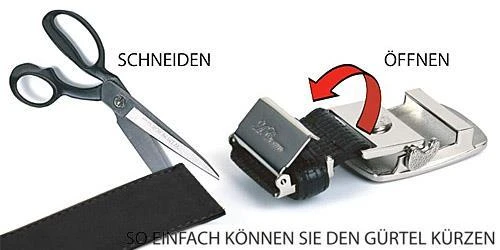 Anthoni Crown Gürtel schwarz 3CT10 Breite ca. 3,5 cm – Bild 3