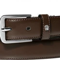 AIGNER Business Gürtel 124/0014 Dunkelbraun, Breite ca. 3 cm, Ebony