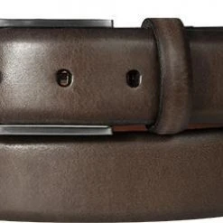 herrenausstatter.de Gürtel 115/94 Braun, Breite ca. 3,5 cm, Schiefergrau