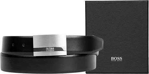 BOSS Gürtel Olintos-CN 50286285/002 Wendegürtel, Schwarz-dunkelbraun, Breite ca. 3,5 cm, Black