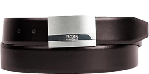 BOSS Gürtel Olintos-CN 50286285/002 Wendegürtel, Schwarz-dunkelbraun, Breite ca. 3,5 cm, Black – Bild 2
