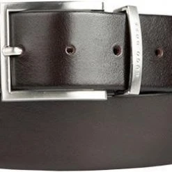 BOSS Gürtel Buddy 50292246/202 Dunkelbraun, Breite ca. 3,5 cm, Dark brown