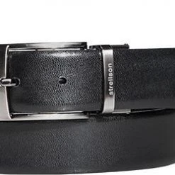 Strellson Gürtel 3554/10 Wendegürtel, Schwarz, Breite ca. 3,5 cm, Black