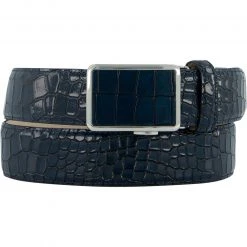 Anthoni Crown Gürtel blau 17K80 Navy, Breite ca. 3,5 cm