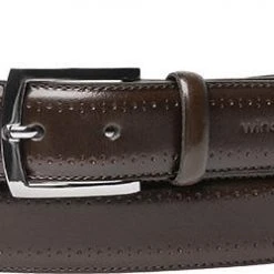 Windsor Gürtel 4393/52 Dunkelbraun, Breite ca. 3,5 cm, Dark brown