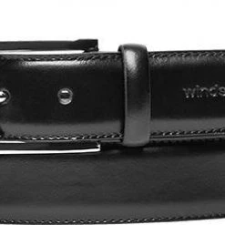 Windsor Gürtel 4394/10 Schwarz, Breite ca. 3,5 cm, Black