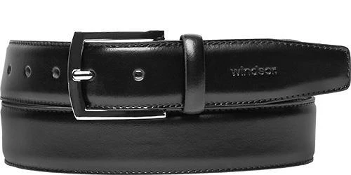 Windsor Gürtel 4394/10 Schwarz, Breite ca. 3,5 cm, Black