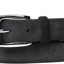 Windsor Gürtel 4395/22 Blaugrau, Breite ca. 3,5 cm, Navy