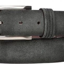 POST & CO Gürtel PR56/fango Grau-grün, Breite ca. 3,5 cm