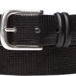 POST & CO Gürtel PR52/nero Schwarz, Breite ca. 3,5 cm