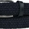 Alberto Gürtel Basic Braided 01008330/899 Navy, Breite ca. 3,5 cm