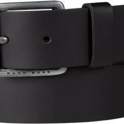 BOSS Gürtel Jeeko 50386229/001 Schwarz, Breite ca. 4 cm, Black