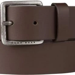 BOSS Gürtel Jeeko 50386229/202 Dunkelbraun, Breite ca. 4 cm, Dark brown