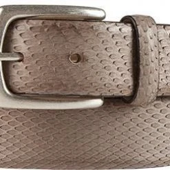 POST & CO Gürtel PR66/taupe Hellbraun, Breite ca. 3,5 cm