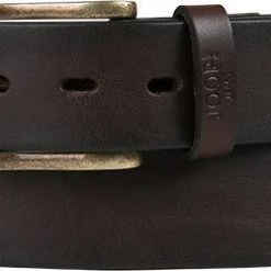 JOOP! Gürtel 7633/205 Dunkelbraun, Breite ca. 3,5 cm, Dunkelbraun-messing