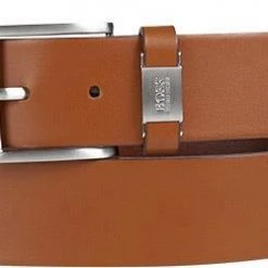 BOSS Gürtel Connio 50224631/210 Cognac, Breite ca. 4 cm, Braun