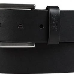 HUGO Gürtel Gionios 50385724/001 Schwarz, Breite ca. 4 cm