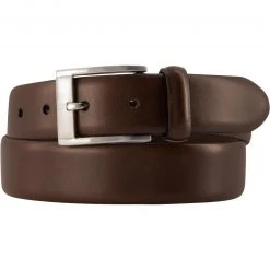herrenausstatter.de Gürtel 010/67 Dunkelbraun, Breite ca. 3,5 cm, Braun