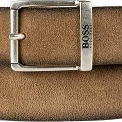 BOSS Gürtel Joni 50419/235 Beige, Breite ca. 3,5 cm, Hellbraun