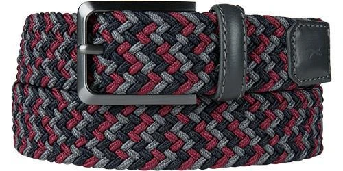 Brax Gürtel 55-0217/710 007 90/43 Navy-rot, Breite ca. 3,5 cm, Navy-grau-rot