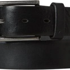 Alberto Gürtel Happy Cow 01008219/999 Schwarz, Breite ca. 3,5 cm