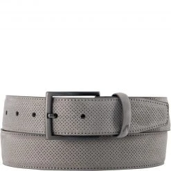 Alberto Golf Gürtel Leather 01008338/910 Hellgrau, Breite ca. 3,5 cm