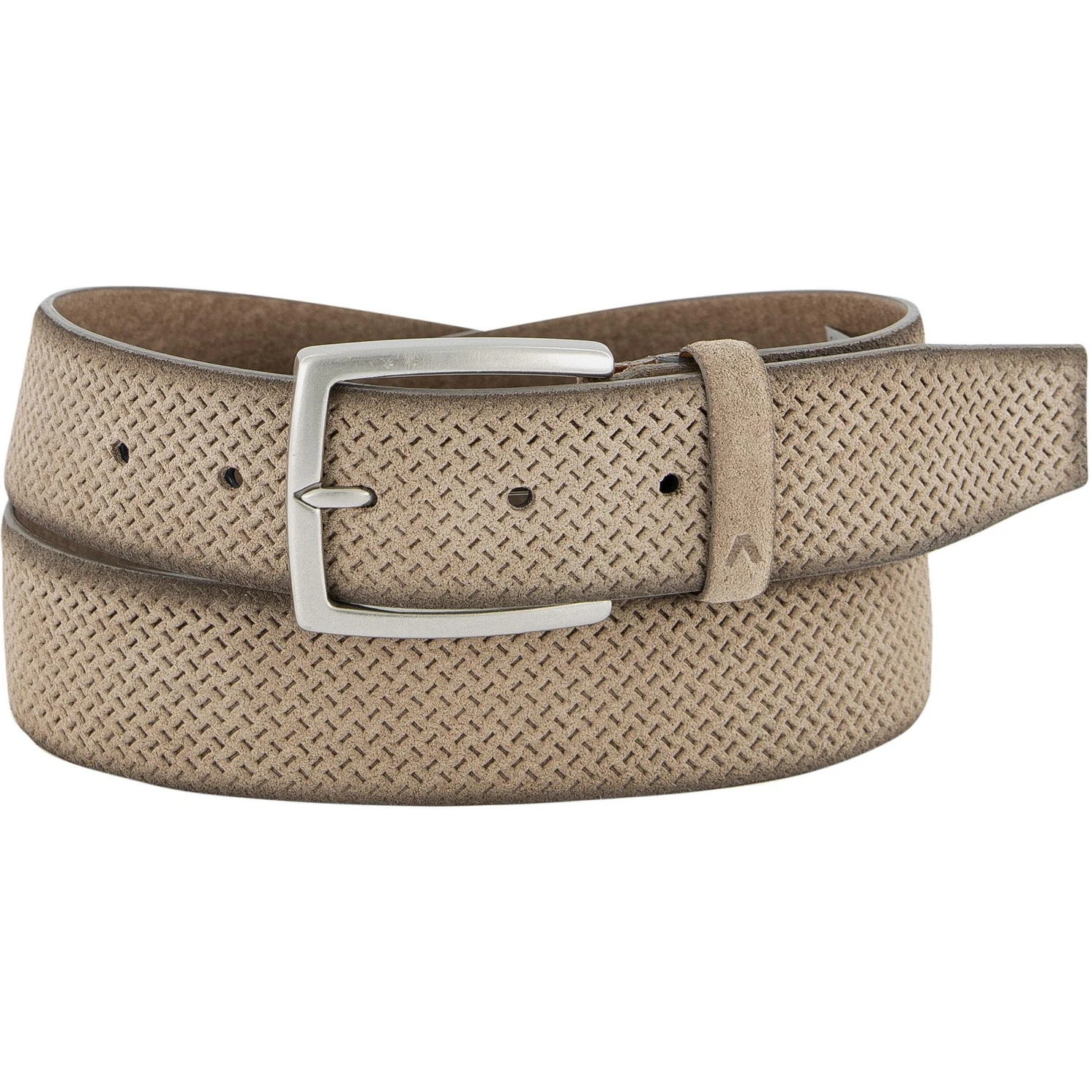 Alberto Gürtel Velour Stamp 01008302/510 Beige, Breite ca. 4 cm