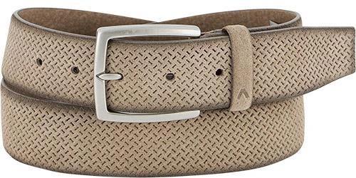 Alberto Gürtel Velour Stamp 01008302/510 Beige, Breite ca. 4 cm – Bild 2