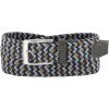 Alberto Golf Alberto Gürtel Multicolor Braided 01008337/078 Blau-hellbraun, Breite ca. 3,5 cm, Blau-grau-braun