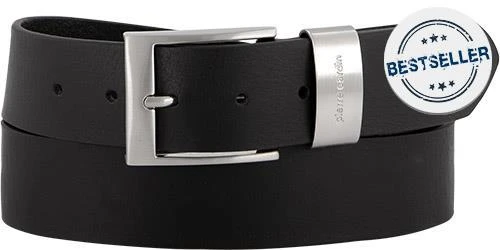 Pierre Cardin Gürtel 1070007/010 Schwarz, Breite ca. 4 cm – Bild 2