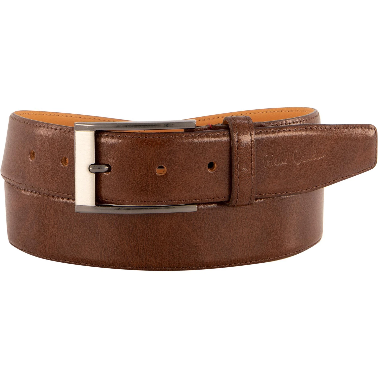 Pierre Cardin Gürtel 1070348/021 Dunkelbraun, Breite ca. 3,5 cm, Mogano