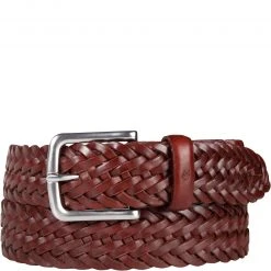 Marc O'Polo Gürtel B01 29519508 111/720 Rotbraun, Breite ca. 3,5 cm, Cognac