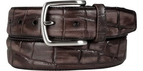 Lindenmann Gürtel 1580515/023 Dunkelbraun, Breite ca. 4 cm – Bild 2