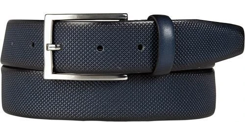 Lindenmann Gürtel 1000392/040 Marineblau, Breite ca. 3,5 cm, Marine – Bild 2