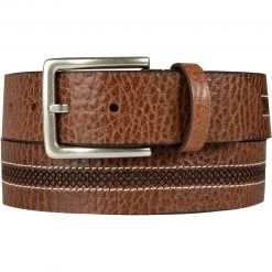 Lindenmann Gürtel 1000411/022 Cognac, Breite ca. 4 cm