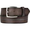 Lindenmann Gürtel 1000379/023 Dunkelbraun, Breite ca. 4 cm