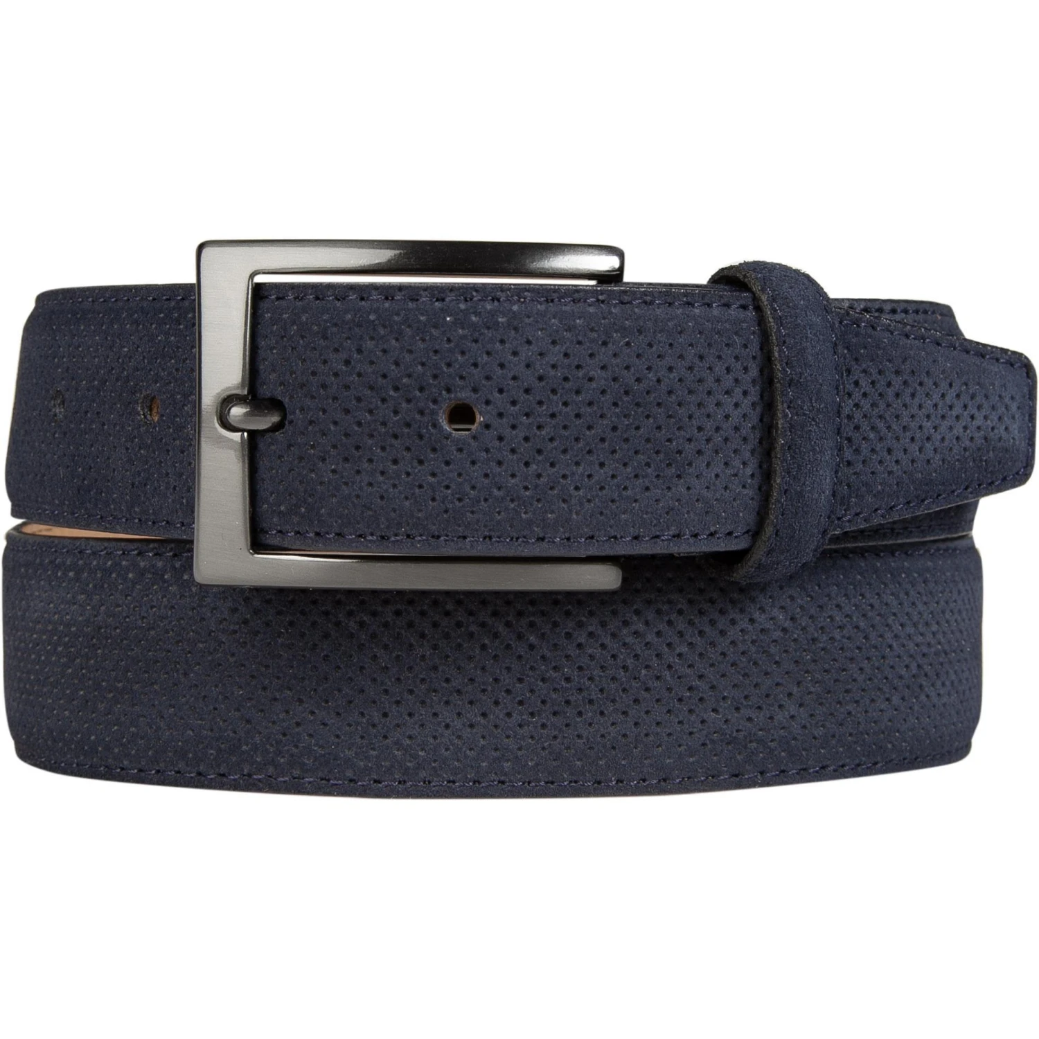 Lindenmann Gürtel 1520610/040 Marineblau, Breite ca. 3,5 cm, Marine
