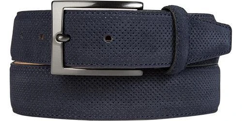 Lindenmann Gürtel 1520610/040 Marineblau, Breite ca. 3,5 cm, Marine – Bild 2