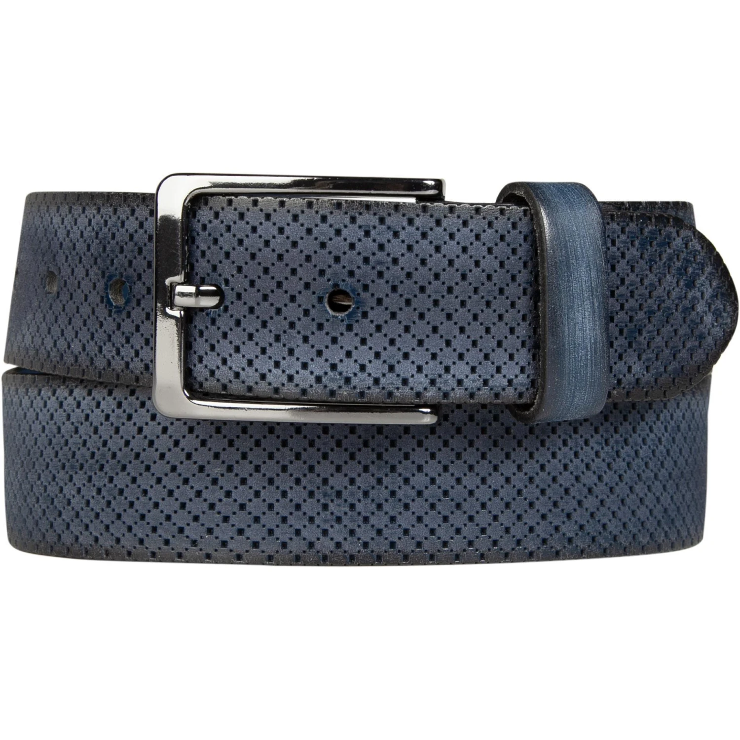 Lindenmann Gürtel 1000389/040 Marineblau, Breite ca. 4 cm, Marine