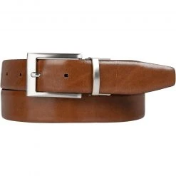 Lindenmann Gürtel 1002223/006 Braun-schwarz, Breite ca. 3 cm, Schwarz-cognac