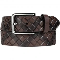 Lindenmann Gürtel 1000409/231 Braun, Breite ca. 4 cm, Braun-schwarz