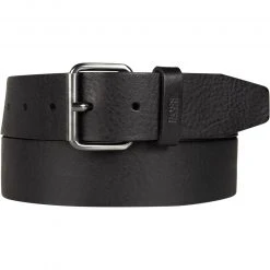 BOSS Gürtel Serge 50435466/001 Schwarz, Breite ca. 4 cm